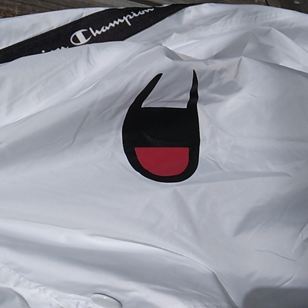 Nwt Champion White Nylon Jacket (XL) - Picture 4 of 12